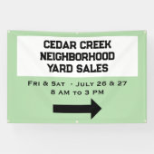Gepersonaliseerde buurt uitverkoop banner (Horizontaal)