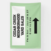 Gepersonaliseerde buurt uitverkoop banner (Verticaal)