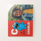 Gepersonaliseerde C is voor Cookie Monster - Foto Legpuzzel (Verticaal)