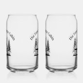 Gepersonaliseerde Cabin Can Glass Drinkware Set Blikvorm Glas (Links)