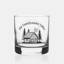 Gepersonaliseerde Cabin Rocks Glas Drinkware Set