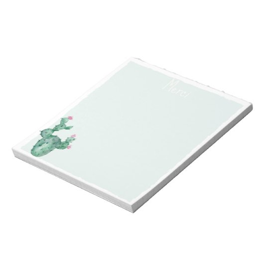 gepersonaliseerde cactus notebooks notitieblok (Linkerzijde)