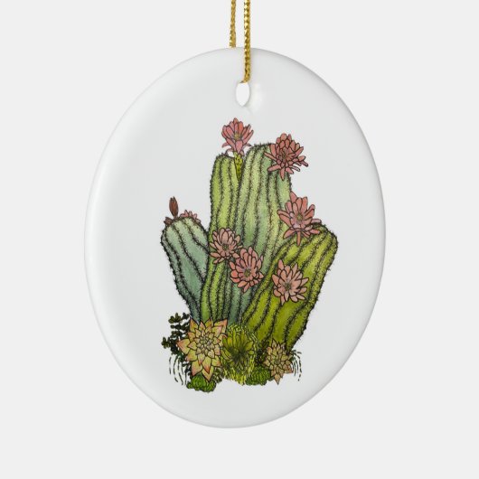 Gepersonaliseerde Cactus & Succulent Ornament (Rechts)