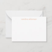Gepersonaliseerde cadeau-envelop Roze Oranje Tijge Notitiekaartje (Voorkant)