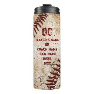 Gepersonaliseerde cadeau-ideeën voor honkbalcoach, thermosbeker