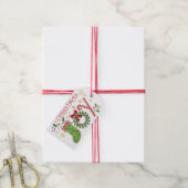 Gepersonaliseerde cadeau Labels - Christmas Joy Cadeaulabel (Met Touw)