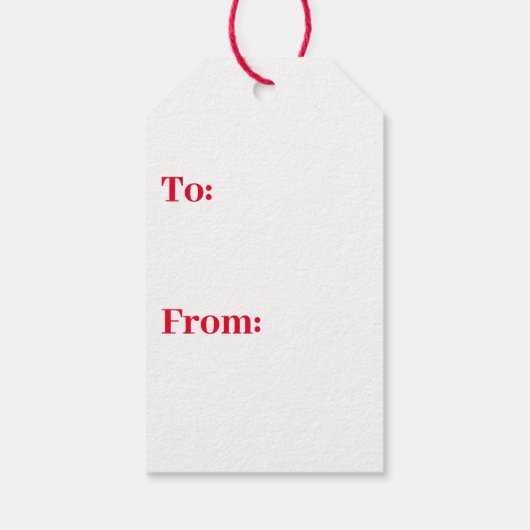 Gepersonaliseerde cadeau Labels - Van Santa Cadeaulabel (Achterkant)