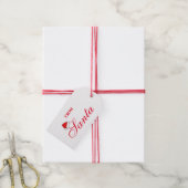 Gepersonaliseerde cadeau Labels - Van Santa Cadeaulabel (Met Touw)