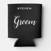 Gepersonaliseerde cadeaus van de Groom bruiloft Blikjeskoeler (Voorkant)