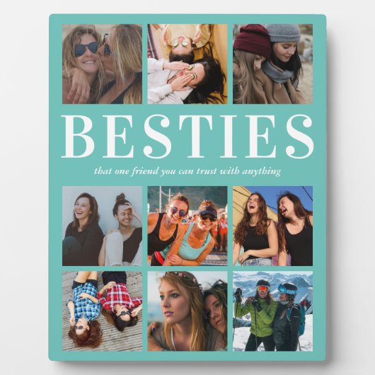 Gepersonaliseerde cadeaus voor Besties | Beste vri Fotoplaat (Voorkant)