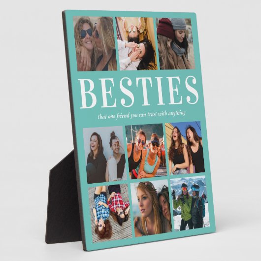 Gepersonaliseerde cadeaus voor Besties | Beste vri Fotoplaat (Zijkant)