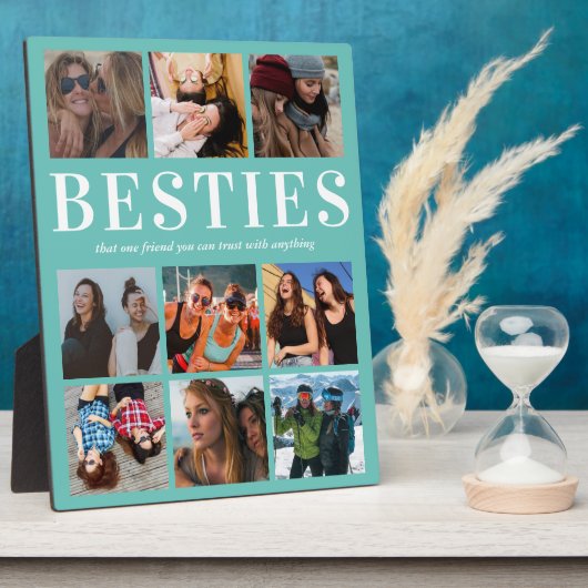 Gepersonaliseerde cadeaus voor Besties | Beste vri Fotoplaat (Zijkant)