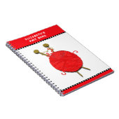 Gepersonaliseerde cadeaus voor breien notitieboek (Rechterzijde)