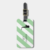 Gepersonaliseerde cadeaus voor gitarist, muzikant bagagelabel (Voorkant verticaal)