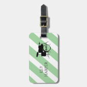 Gepersonaliseerde cadeaus voor gitarist, muzikant bagagelabel (Voorkant verticaal)