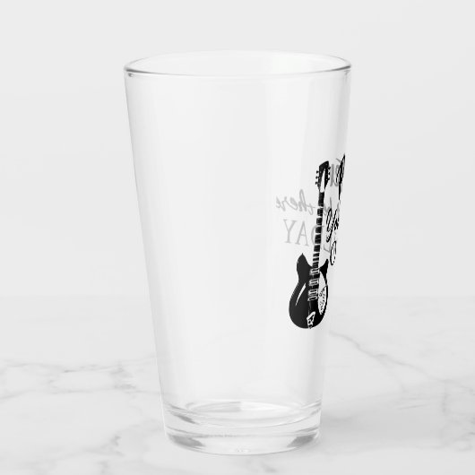 Gepersonaliseerde  cadeaus voor gitarist, muzikant glas (Rechts)