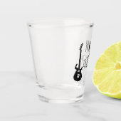 Gepersonaliseerde cadeaus voor gitarist, muzikant shot glas (Links)