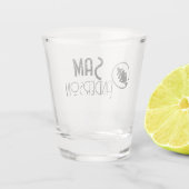 Gepersonaliseerde cadeaus voor gitarist, muzikant shot glas (Achterkant)