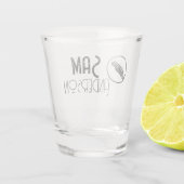 Gepersonaliseerde  cadeaus voor gitarist, muzikant shot glas (Achterkant)