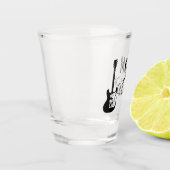 Gepersonaliseerde cadeaus voor gitarist, muzikant shot glas (Links)