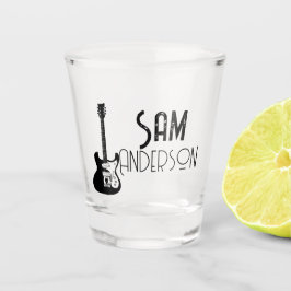 Gepersonaliseerde cadeaus voor gitarist, muzikant shot glas