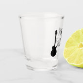 Gepersonaliseerde cadeaus voor gitarist, muzikant shot glas (Links)