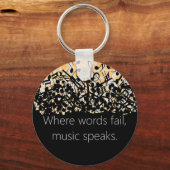 Gepersonaliseerde  cadeaus voor gitarist, muzikant sleutelhanger (Achterkant)