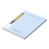 Gepersonaliseerde cadeaus voor leraren notitieblok (Linkerzijde)