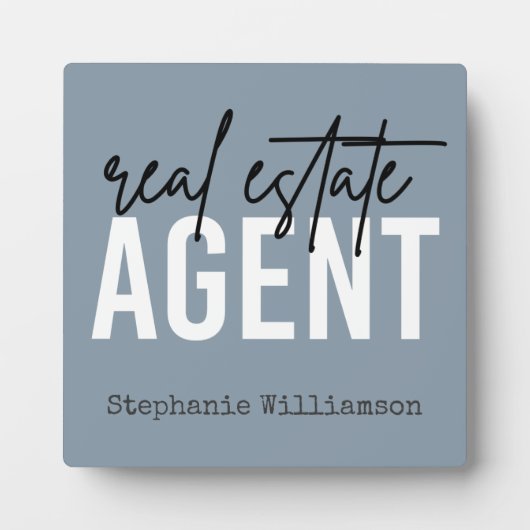 Gepersonaliseerde cadeaus voor makelaarsmedewerker fotoplaat (Voorkant)