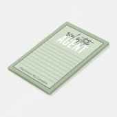 Gepersonaliseerde cadeaus voor makelaarsmedewerker post-it® notes (Schuin)