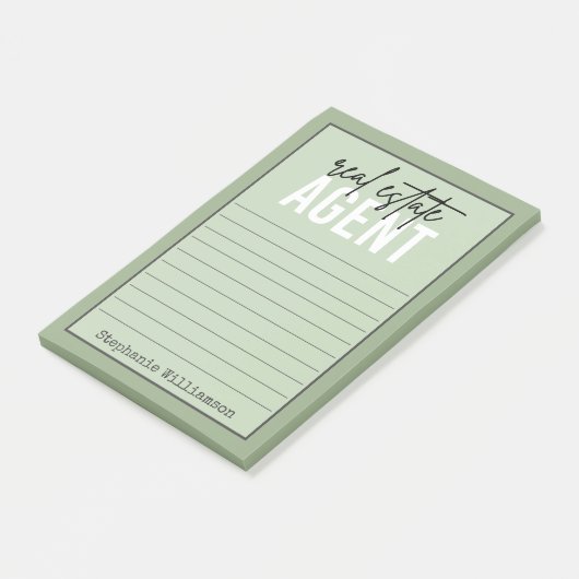 Gepersonaliseerde cadeaus voor makelaarsmedewerker post-it® notes (Schuin)