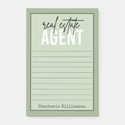 Gepersonaliseerde cadeaus voor makelaarsmedewerker post-it® notes (Voorkant)