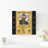 Gepersonaliseerde cadeaus voor pastor en Jubileum  Vierkante Klok (Huis)