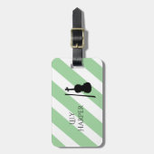 Gepersonaliseerde  cadeaus voor violist, muzikant bagagelabel (Voorkant verticaal)