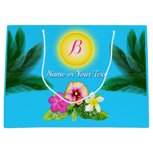 Gepersonaliseerde cadeautassen voor vogels Hawaiia Groot Cadeauzakje (Voorkant)