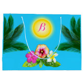 Gepersonaliseerde cadeautassen voor vogels Hawaiia Groot Cadeauzakje (Achterkant)