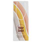 Gepersonaliseerde cadeautassen voor wijn met bedri wijn cadeautas (Achterkant)