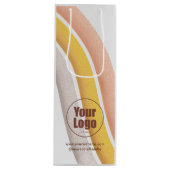 Gepersonaliseerde cadeautassen voor wijn met bedri wijn cadeautas (Voorkant)