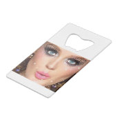 Gepersonaliseerde cadeautjes Design? Creditkaart Flessenopener (Achterkant Gekanteld)