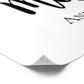 Gepersonaliseerde cadeautjes voor gemateliseerde m poster (Hoek)