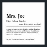 Gepersonaliseerde cadeautjes voor leraar aan de mi poster<br><div class="desc">Elegant creatief aangepast High School Teacher Gift in minimalistische stijl zwart-wit. Bekijk onze winkel - collectie voor anderen. Geef ons gratis een bericht als je hulp nodig hebt om dit aan te passen of om het even welke specifieke aanpassingsbehoeften aan te passen.</div>