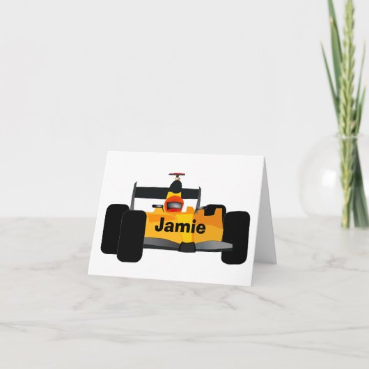 Gepersonaliseerde cadeautjes voor rackauto's op za kaart (Voorkant)