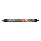 Gepersonaliseerde Cafe Restaurant Marketing Promo Zwarte Inkt Pen (Voorkant)