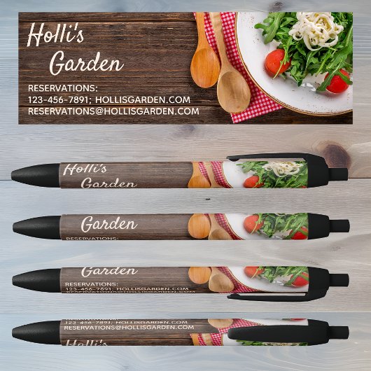 Gepersonaliseerde Cafe Restaurant Marketing Promo Zwarte Inkt Pen