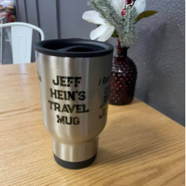 Gepersonaliseerde cafeïne diesel en Jesus Grunge Reisbeker