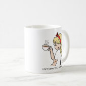 Gepersonaliseerde cafeïne en gevaccineerd koffiemok (Voorkant rechts)