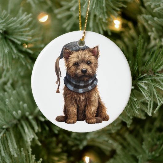 Gepersonaliseerde Cairn Terrier Hond Keramisch Ornament (Boom)