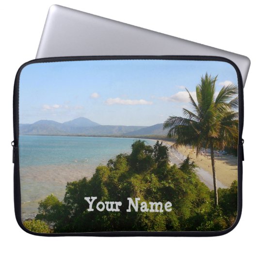 Gepersonaliseerde Cairns Beach laptophoes Laptop Sleeve (Voorkant)