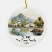 Gepersonaliseerde Cairns Ornament, Australië Keramisch Ornament (Voorkant)