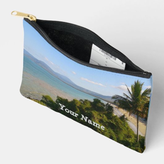 Gepersonaliseerde Cairns strand accessoires buidel Etui (Open)